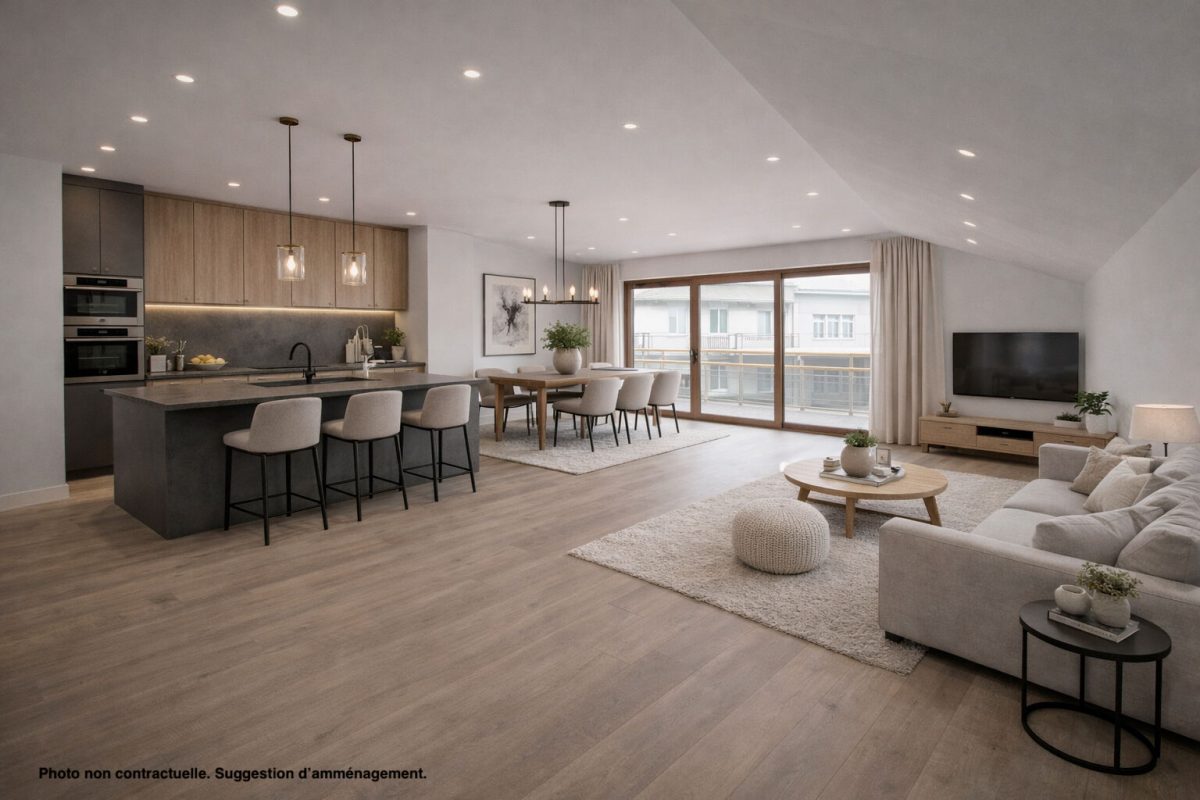 Appartement T4 de standing en duplex 105m2